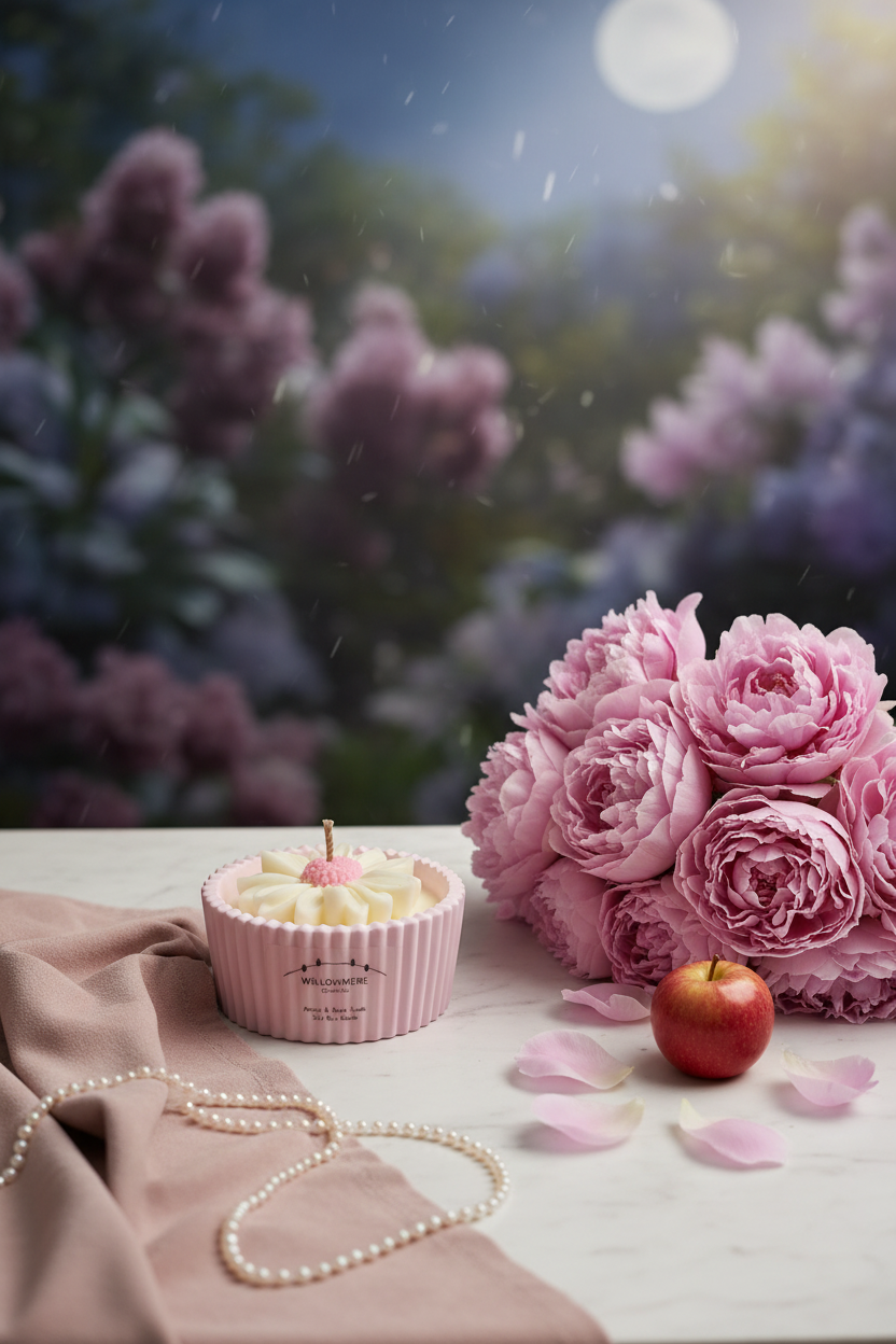 Peony & Blush Suede romantic lifestyle setting