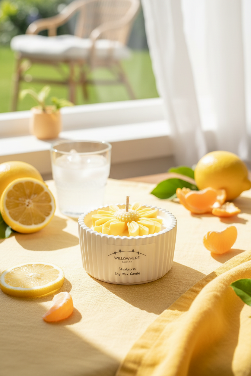 Starburst joyful summer lifestyle setting
